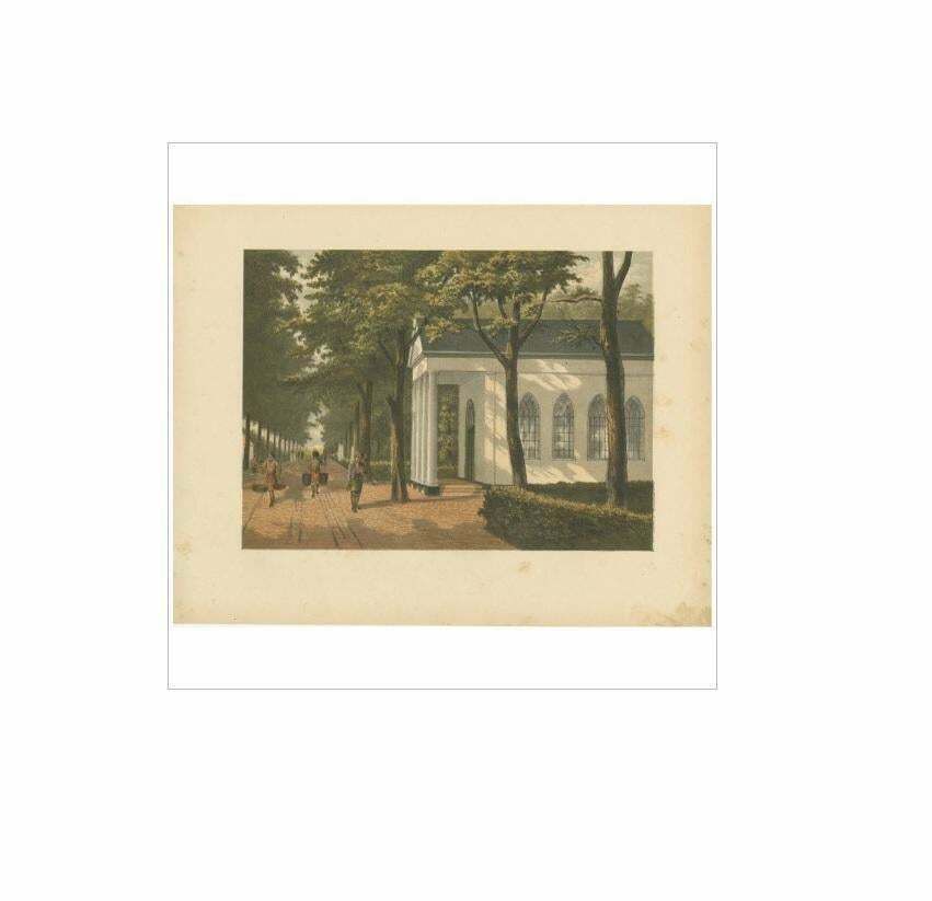 Antique Print Of The Buitenzorg Estate In Batavia By M.T.H. Perelaer 1888 photo furniture