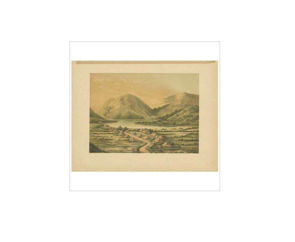 Antique Print Of Desa Simpoengan 'Indonesia' By M.T.H. Perelaer, 1888 photo for sale