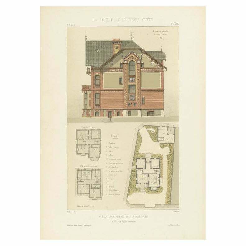 Pl. Xxiv Villa Marguerite A Houlgate, Chabat, C.1900