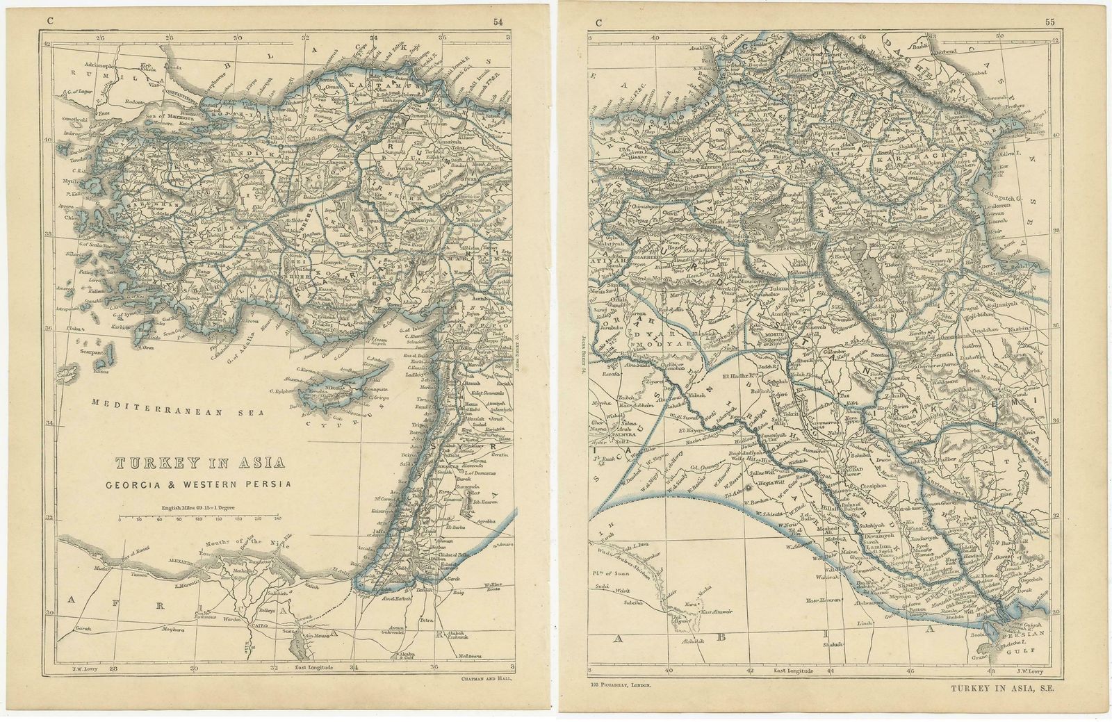 Antique Map Of Turkey In Asia By Lowry '1852' photo Art
