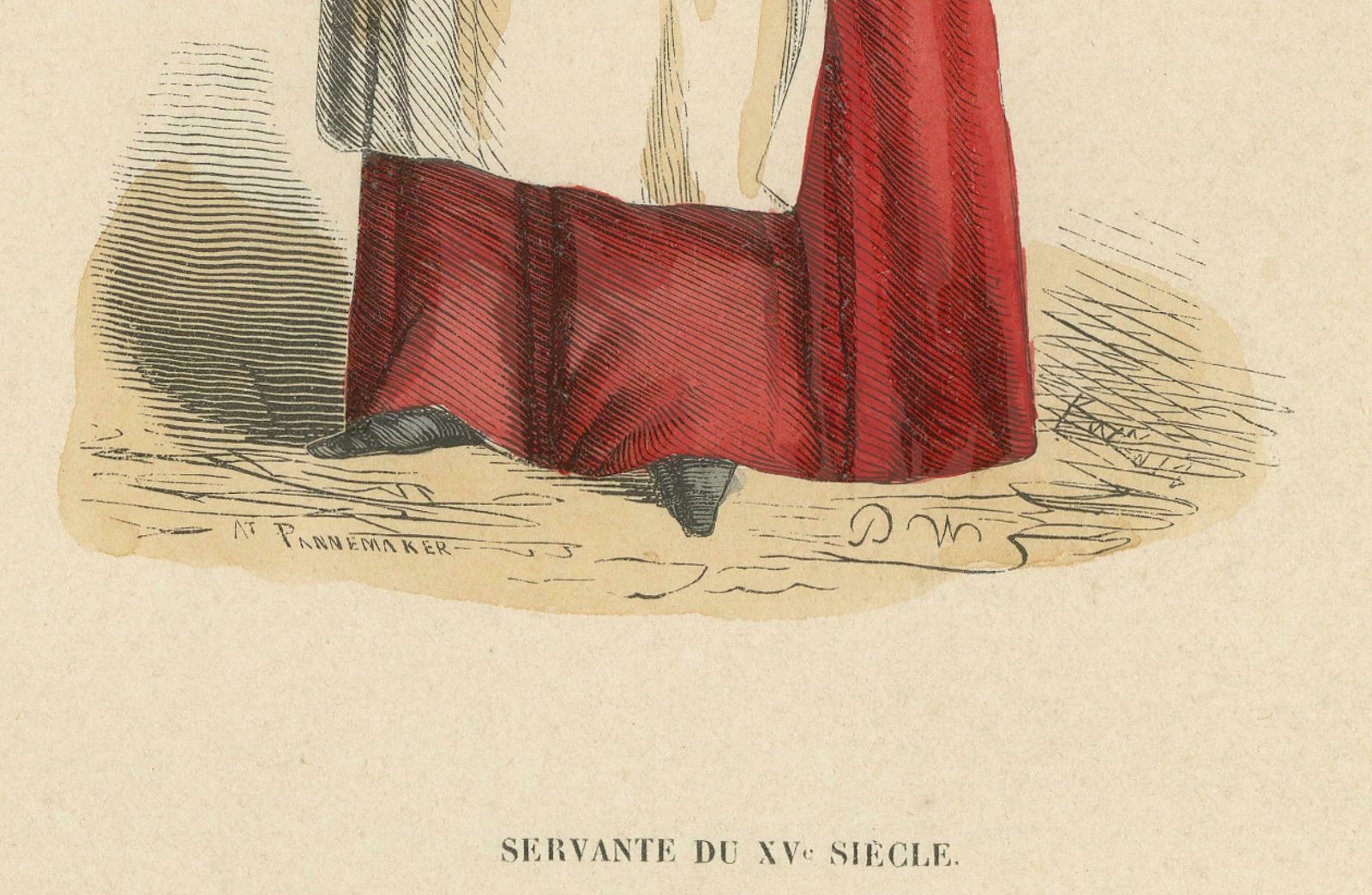 French Maid Of The 15th Century: Daily Grace, Published In 1847 photo furniture