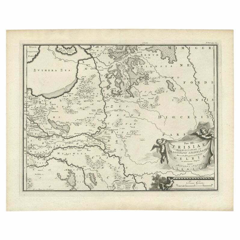 Antique Map Of The Dutch Province Of Gelderland, 1725