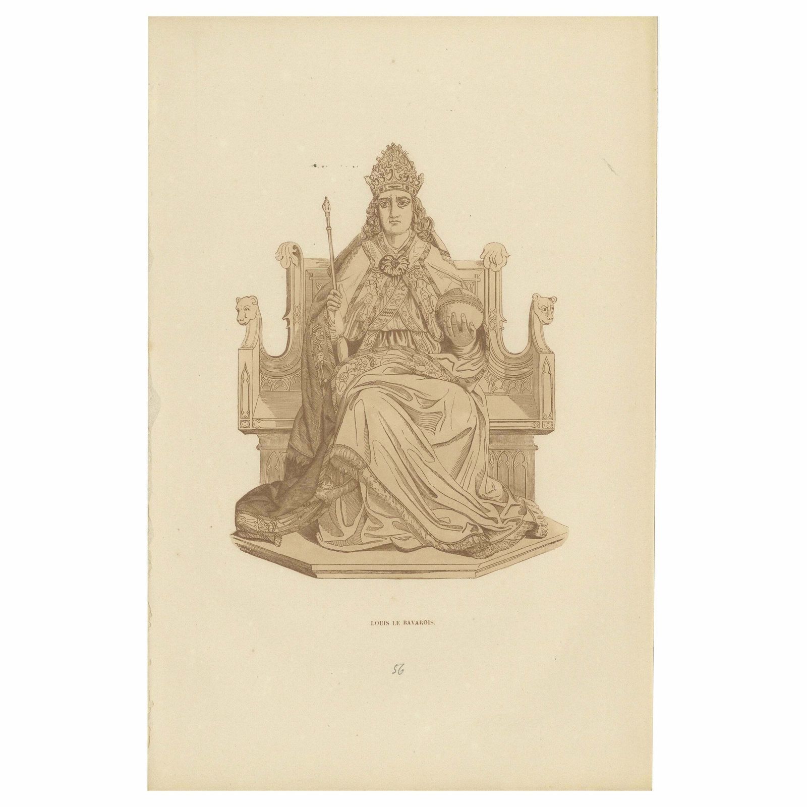Louis The Bavarian In Sepia Tones: Sovereignty Enthroned, 1847