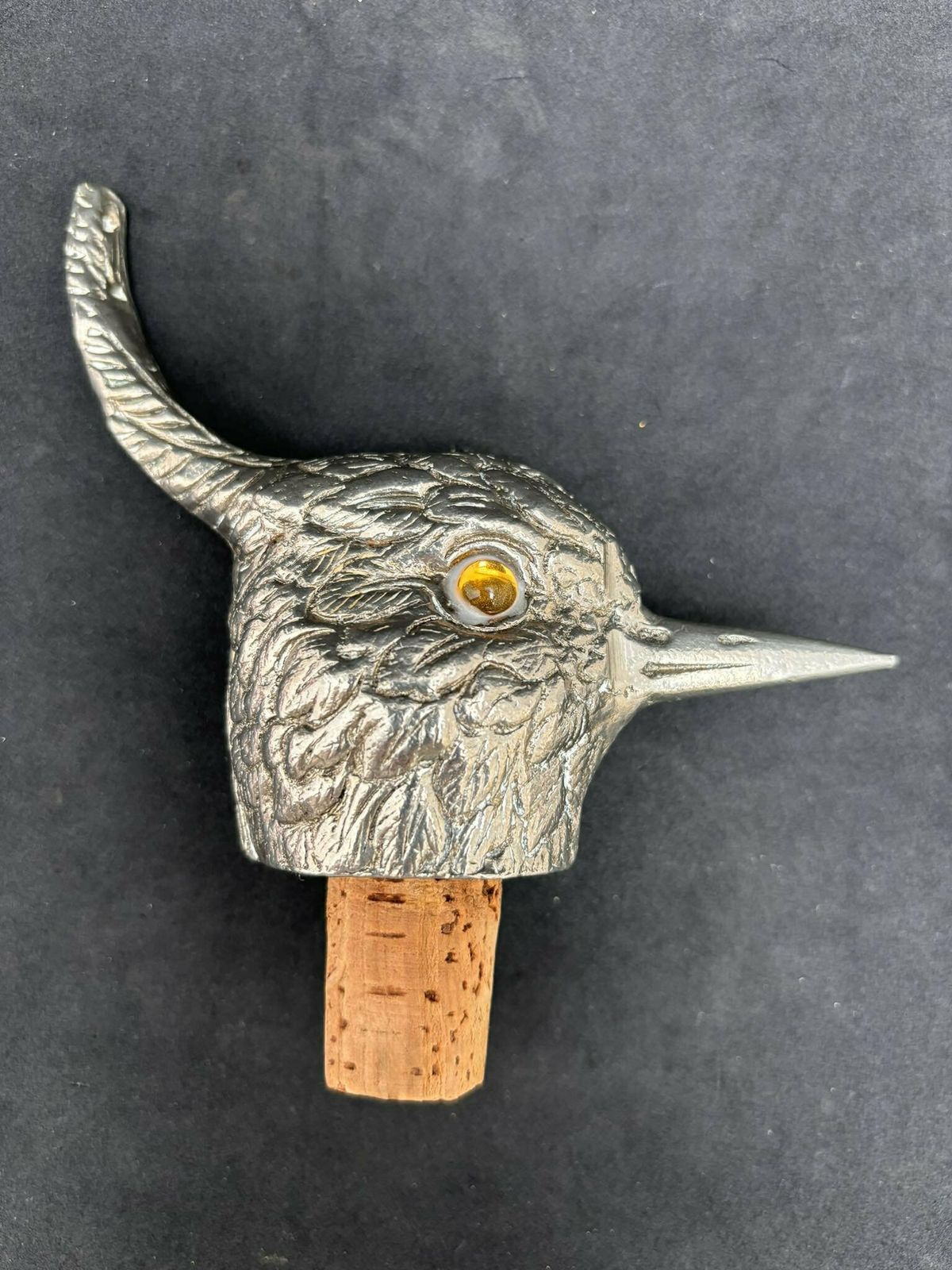 Bottle Cork Stopper Lapwing Wine Animal Bird Antique Bar Tools, Bar Accessories Gift Collector Gift For Him Hunter Gift Hunting Table Decor photo Home Decor
