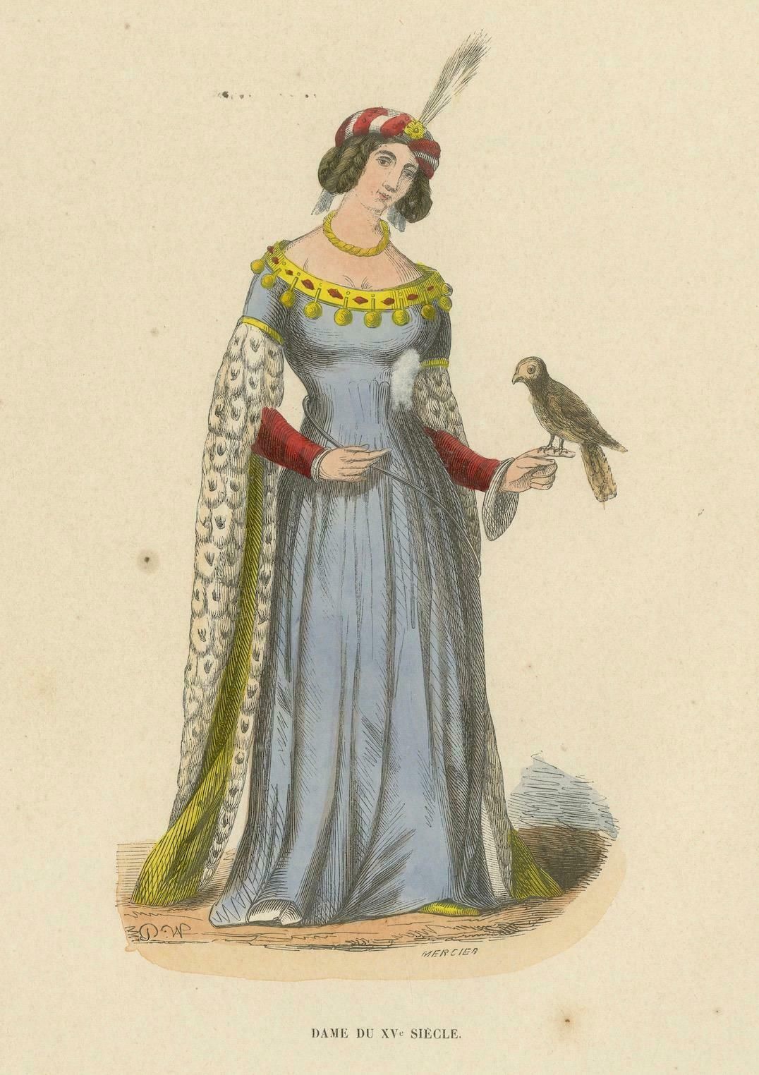 Noble Falconer: Lady Of The 15th Century, 1847 photo 143.0