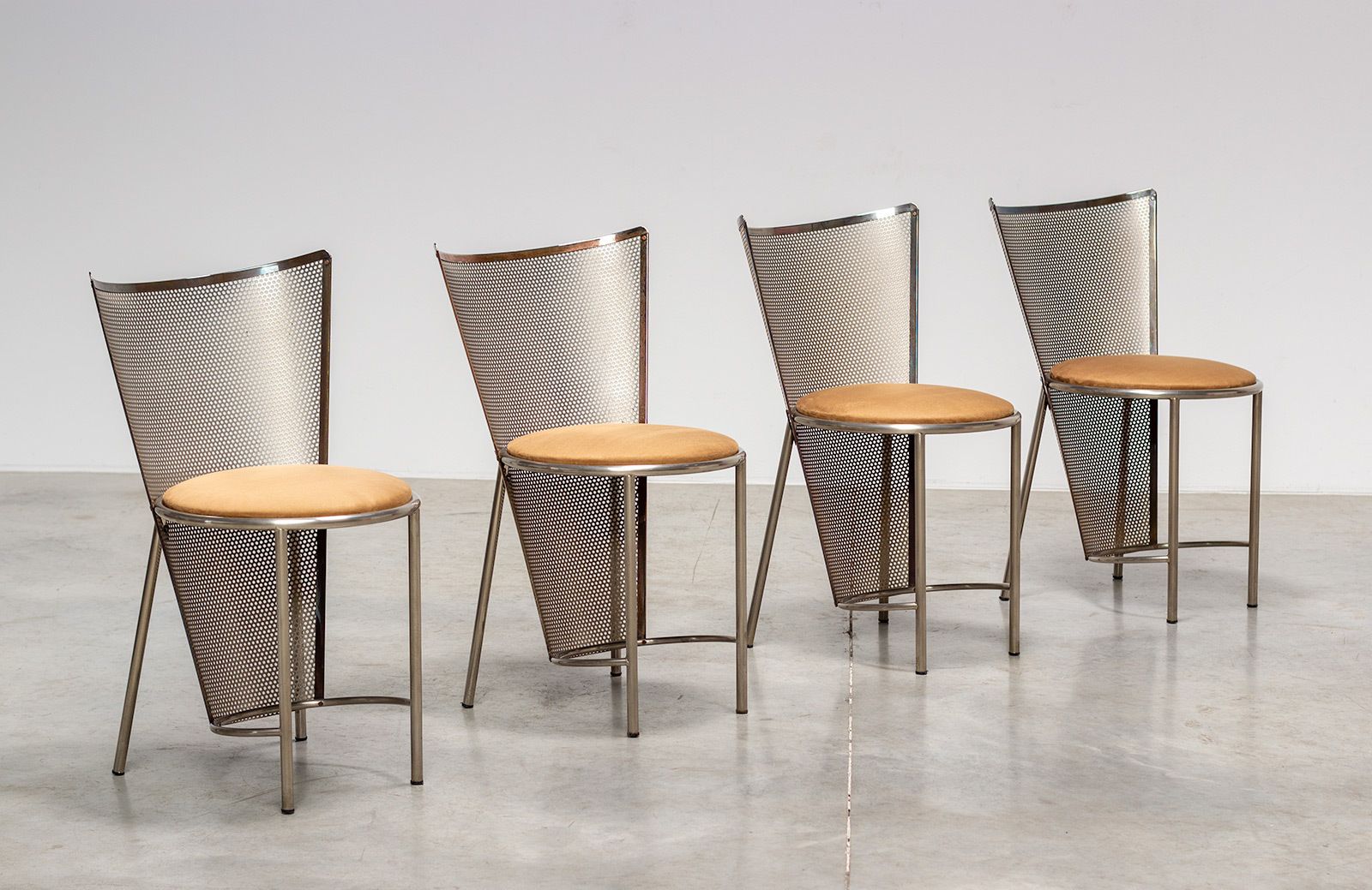 Frans Van Praet Set Of Four Postmodern Sevilla Chairs 1990 photo buy