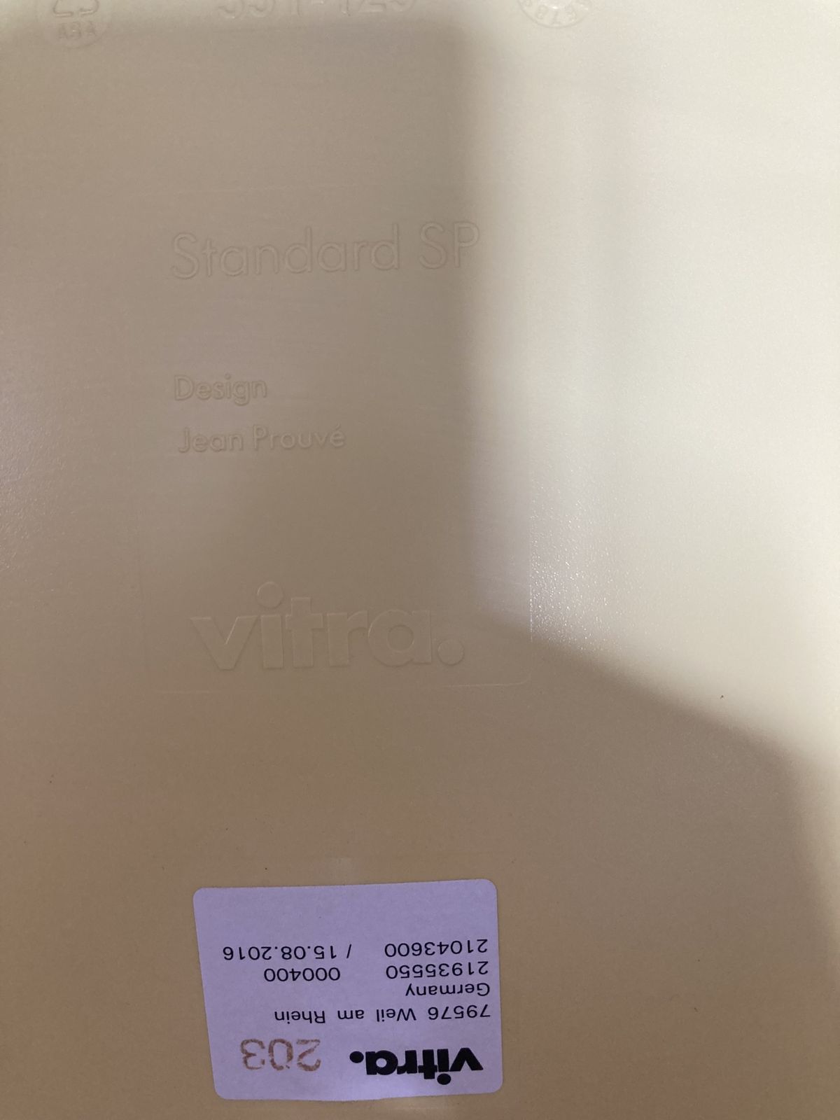 Vitra Jean Prouve Standard Chair   Yellow photo furniture