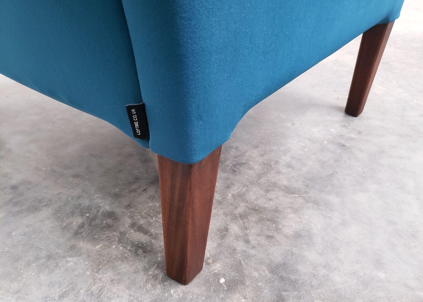 1960 Mid Century Danish Teak Lounger In Teal Velvet photo 900.0