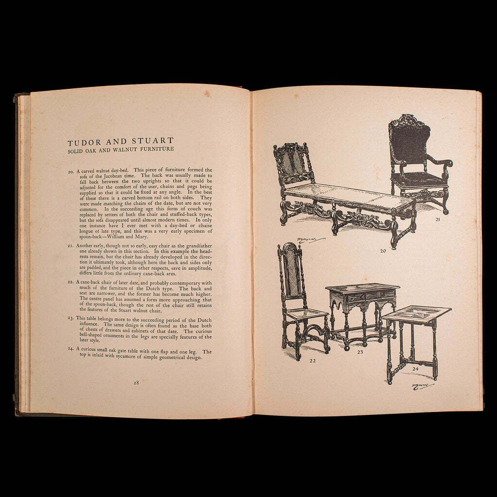Antique Book, Old English Furniture, Illustrated, Reference, Edwardian, C.1910 photo 225.0