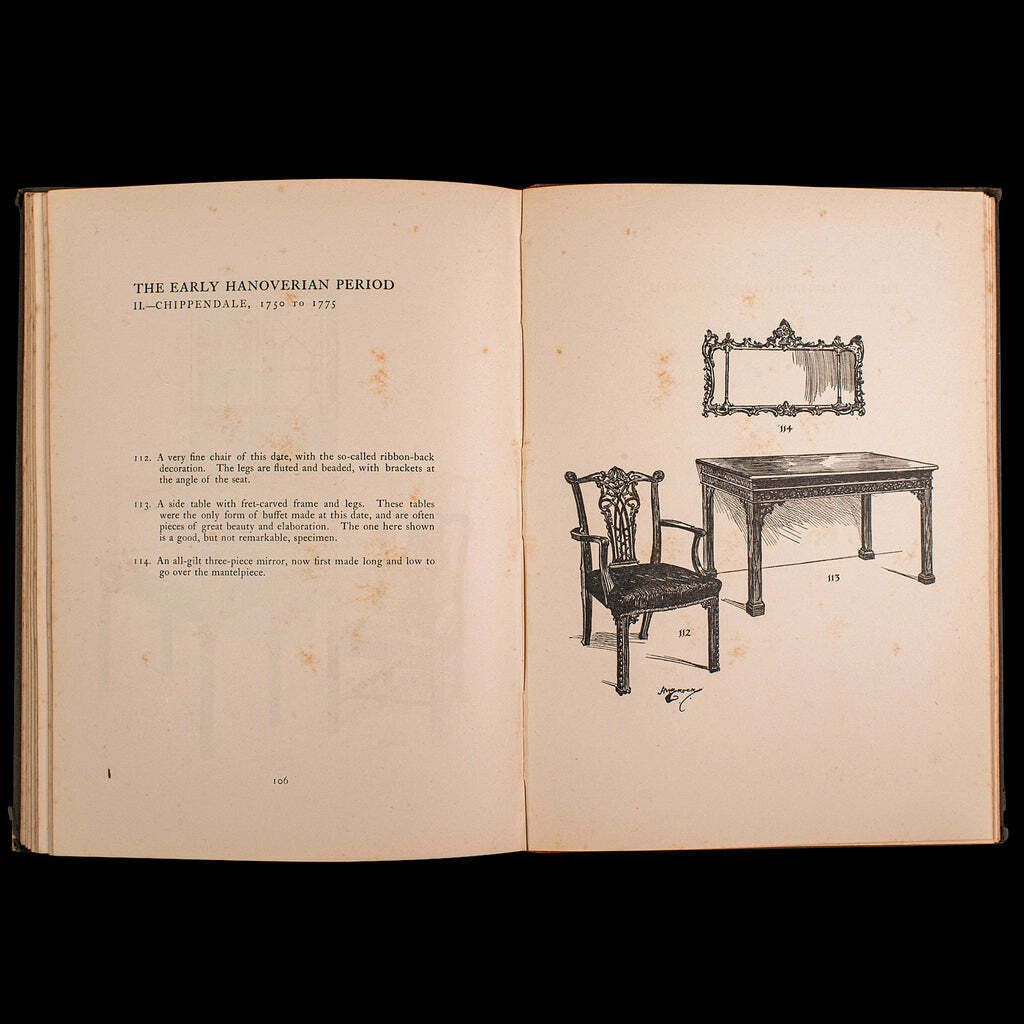 photo for sale Antique Book, Old English Furniture, Illustrated, Reference, Edwardian, C.1910