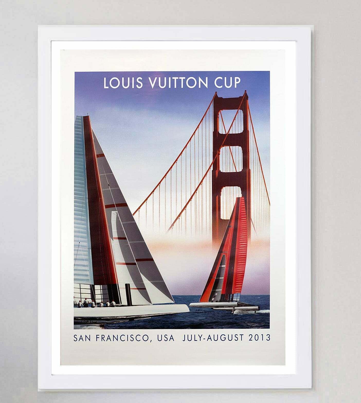 Louis Vuitton Cup San Francisco 2013   Razzia Original Vintage Poster photo for sale