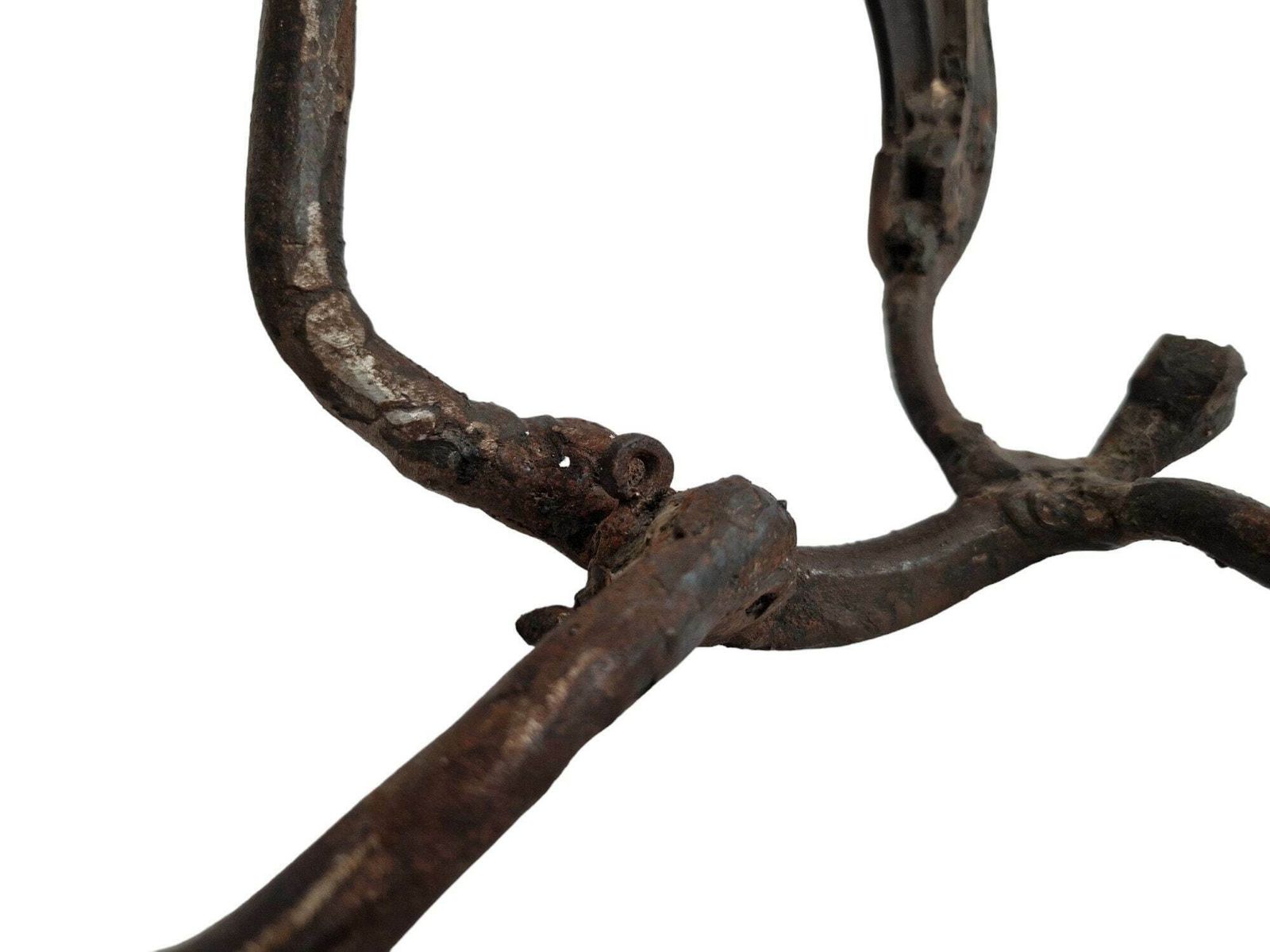 Modernist Icarus Sculpture In Welded Metal By Arthur Azevedo, Contemporary Abstract Zimbabwe Statue, African Art photo vinterior