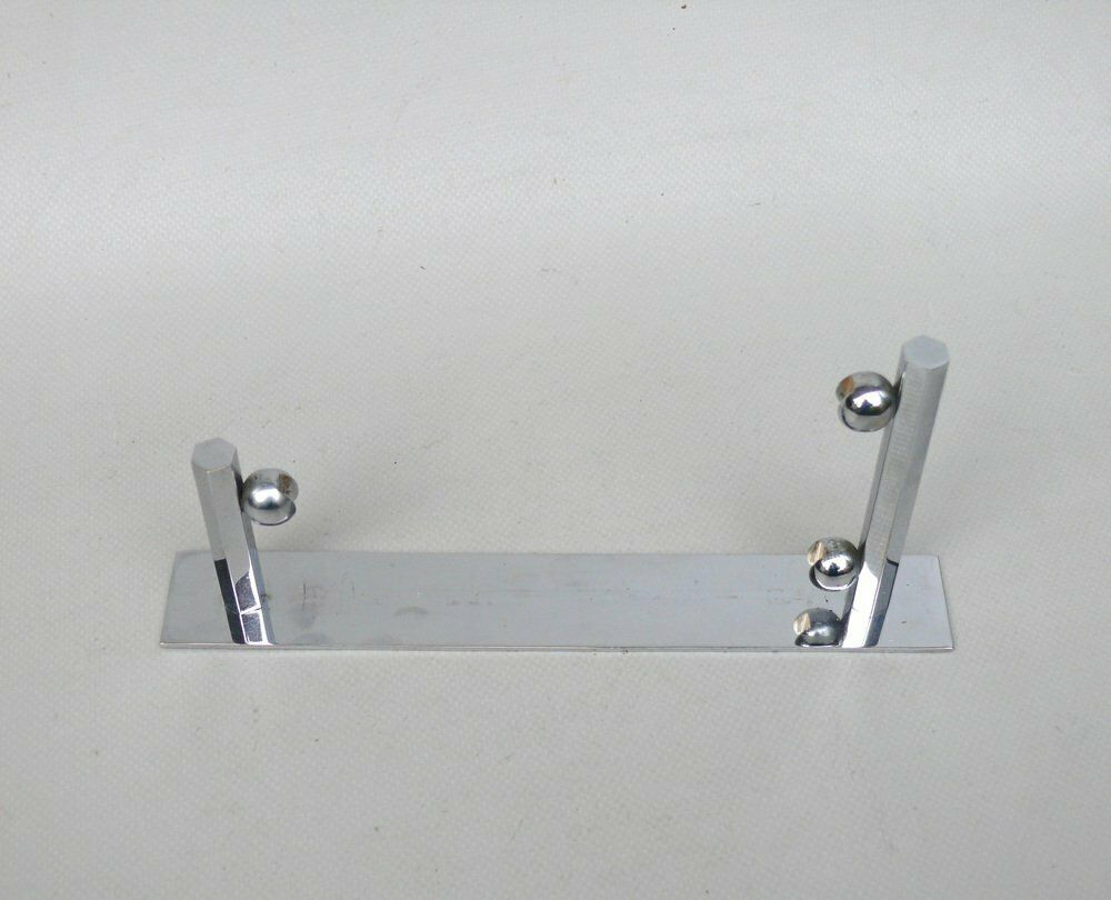 photo for sale Art Deco Chrome Plated & Metallised Pane Picture Frame, 1920s