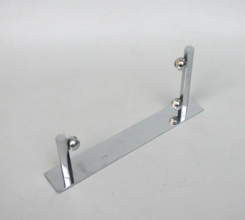 Home Decor Art Deco Chrome Plated & Metallised Pane Picture Frame, 1920s photo