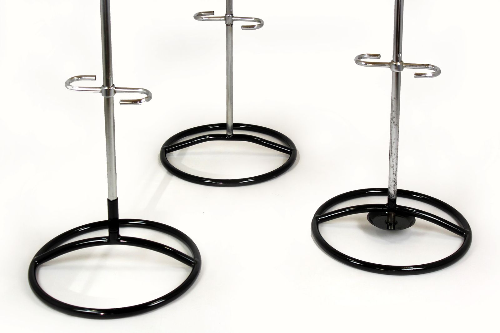 1170.0 Bauhaus Chrome Plated Coat Racks, 1930s, Set Of 3 photo