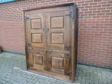 Large Wooden Antique Cabinet, 1800s photo furniture