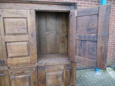 Large Wooden Antique Cabinet, 1800s photo Furniture