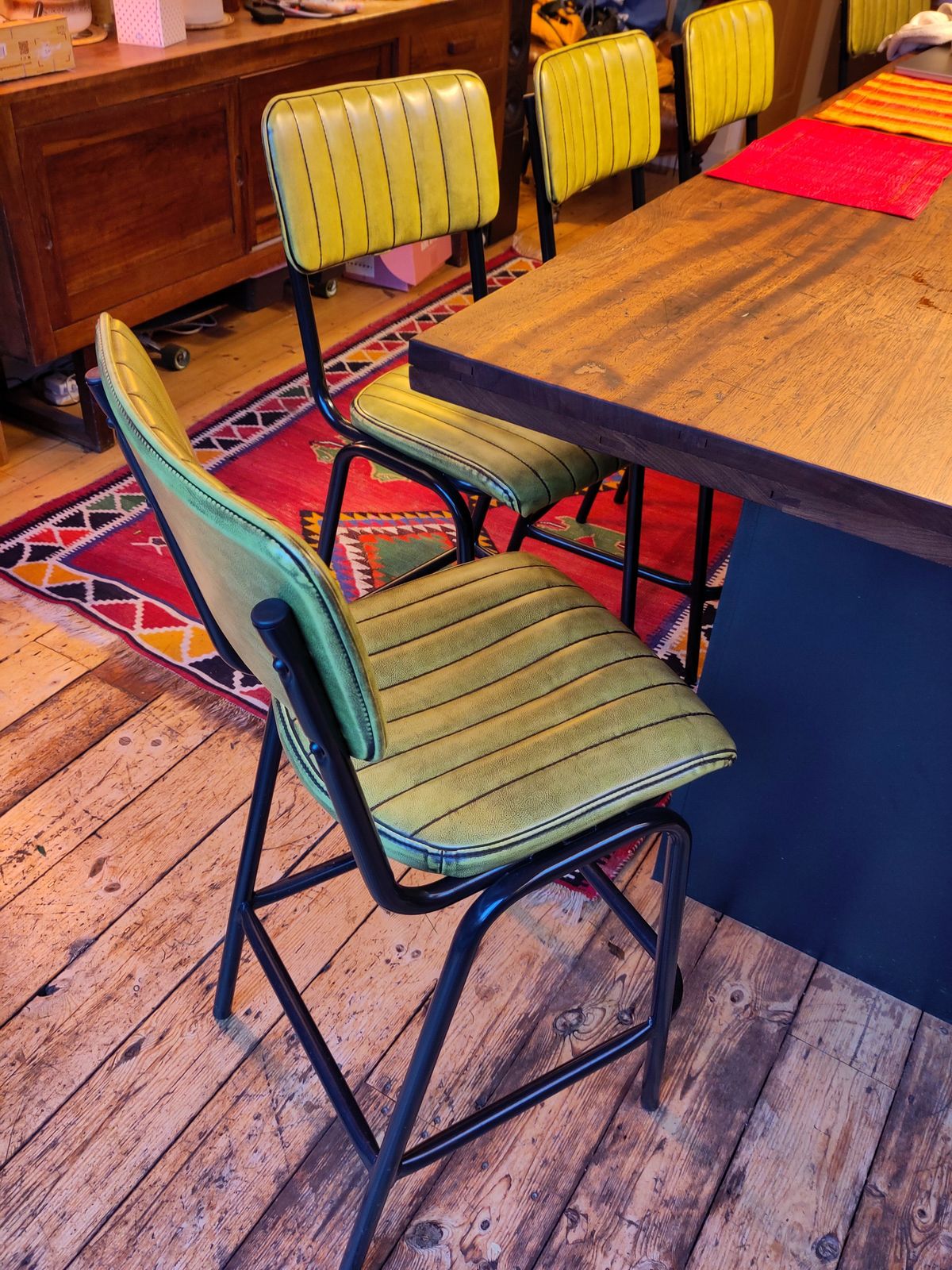 Bar Stools 66cm With High Back Rest X4 photo for sale