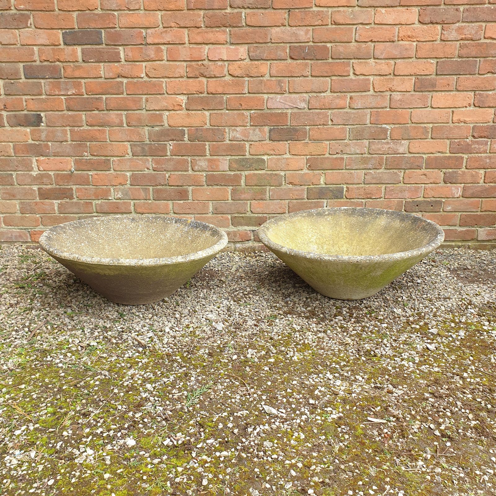 Pair Antique Pancheons, 1910s, Stone