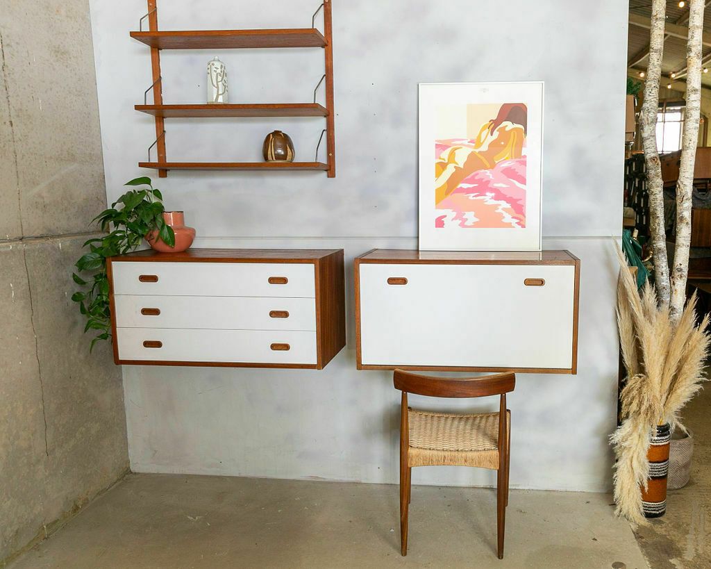 Furniture Poul Cadovius Style Danish Royal Wall System Teak Mid Century photo