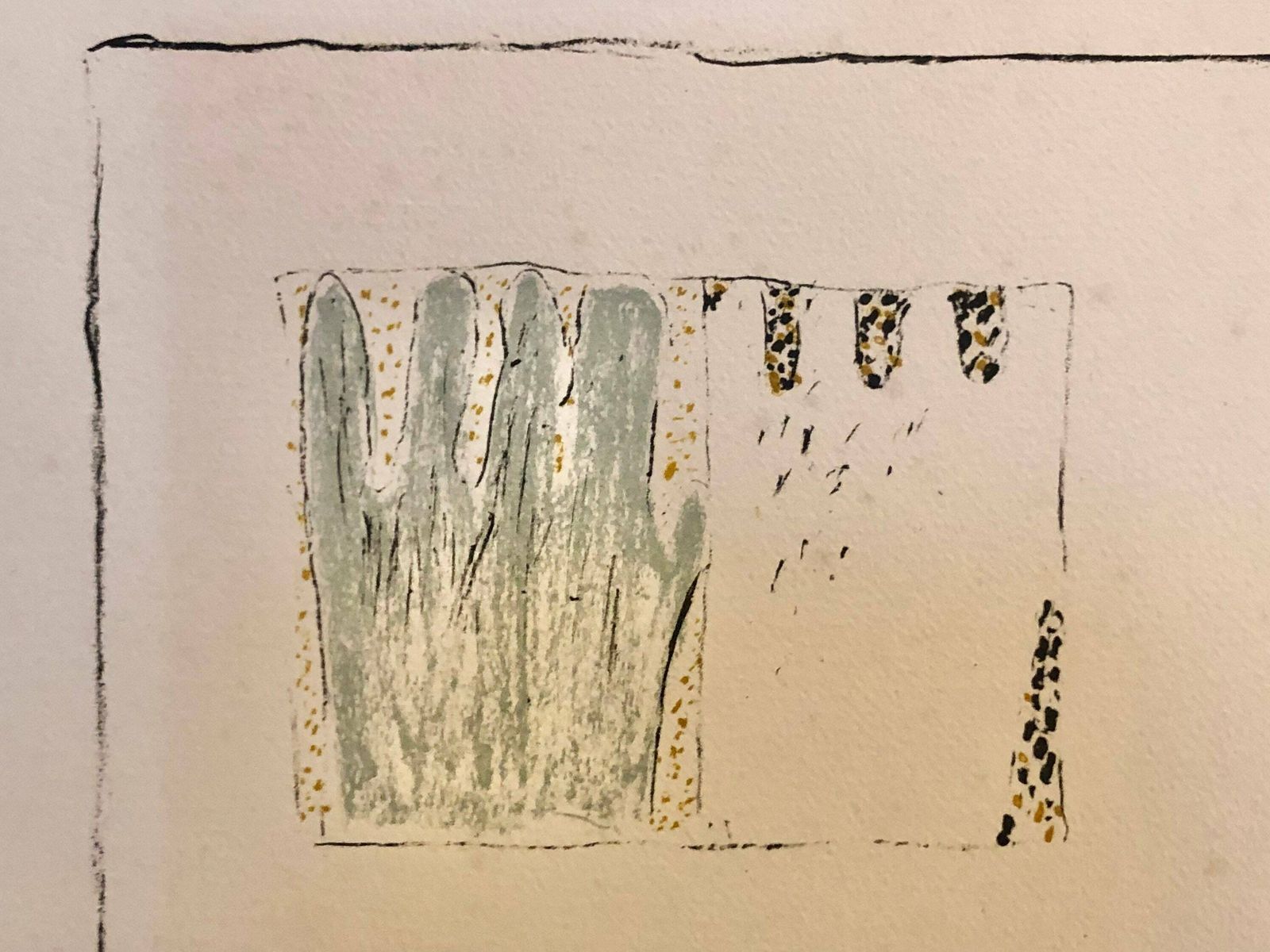 Peter Brandes (1944 ) Vintage Original Lithograph   Abstract Expressionist Art By Renowned Artist From Denmark photo Art