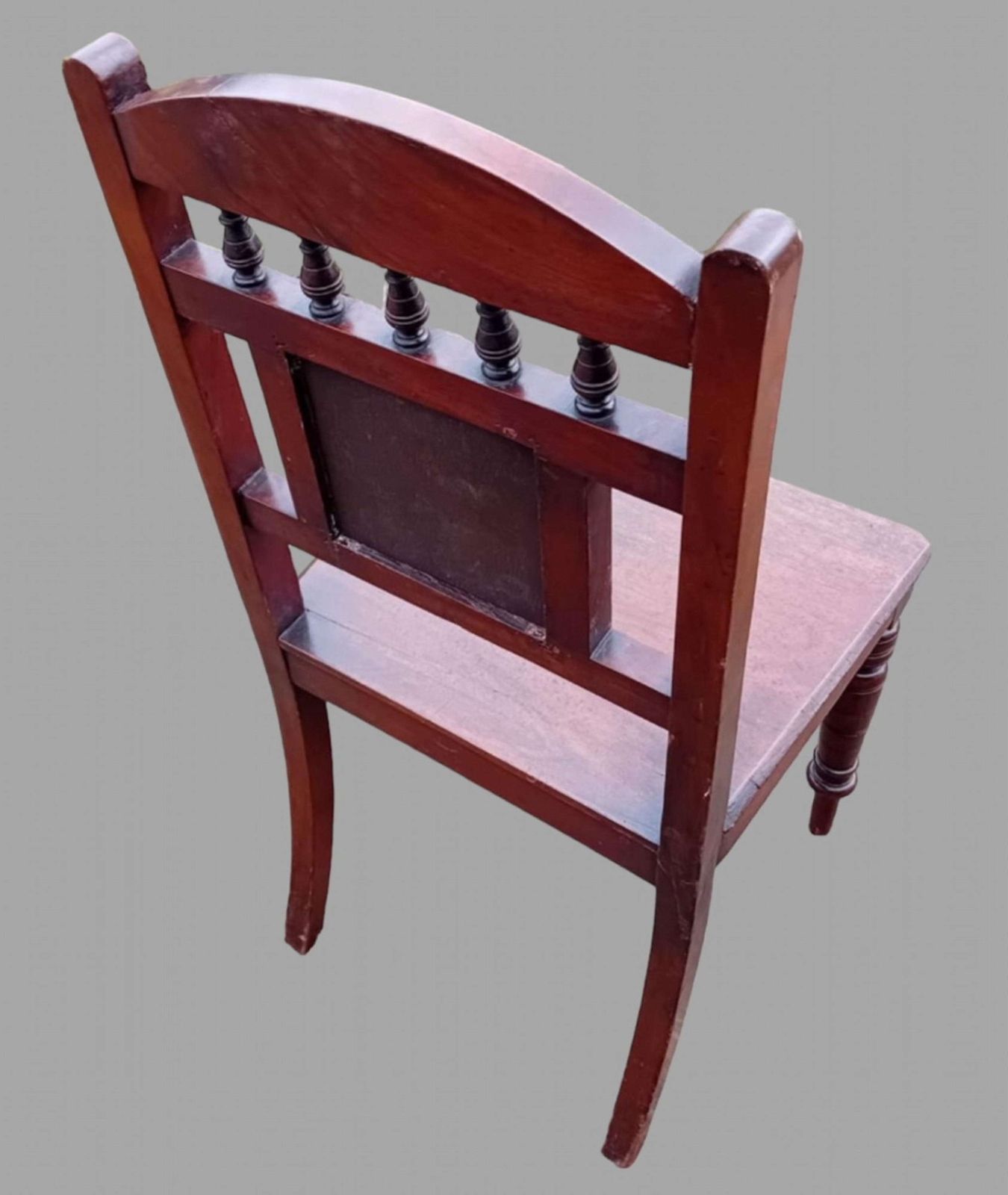 An Attractive Mahogany Tiled Back Hall Chair photo furniture