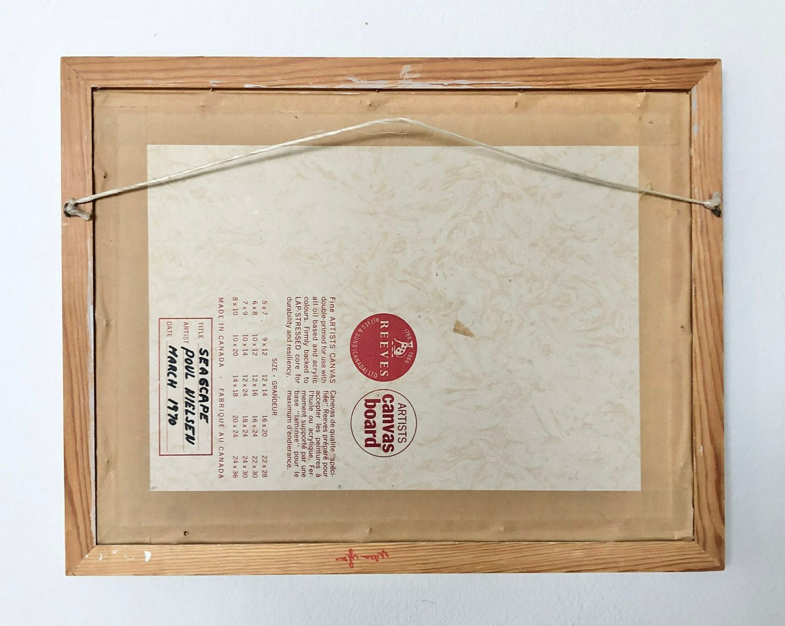 photo for sale Danish Mid Century Oil On Plate Painting From 1970 By Poul Nielsen With Motive Of Oceanside Cliff