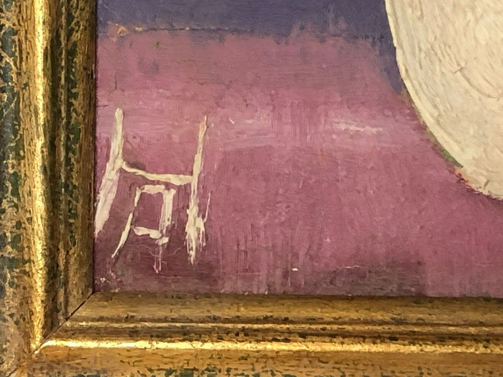 Danish Mid Century Oil Painting Signed Ha With Motive Of Vase With Yellow Flowers photo for sale