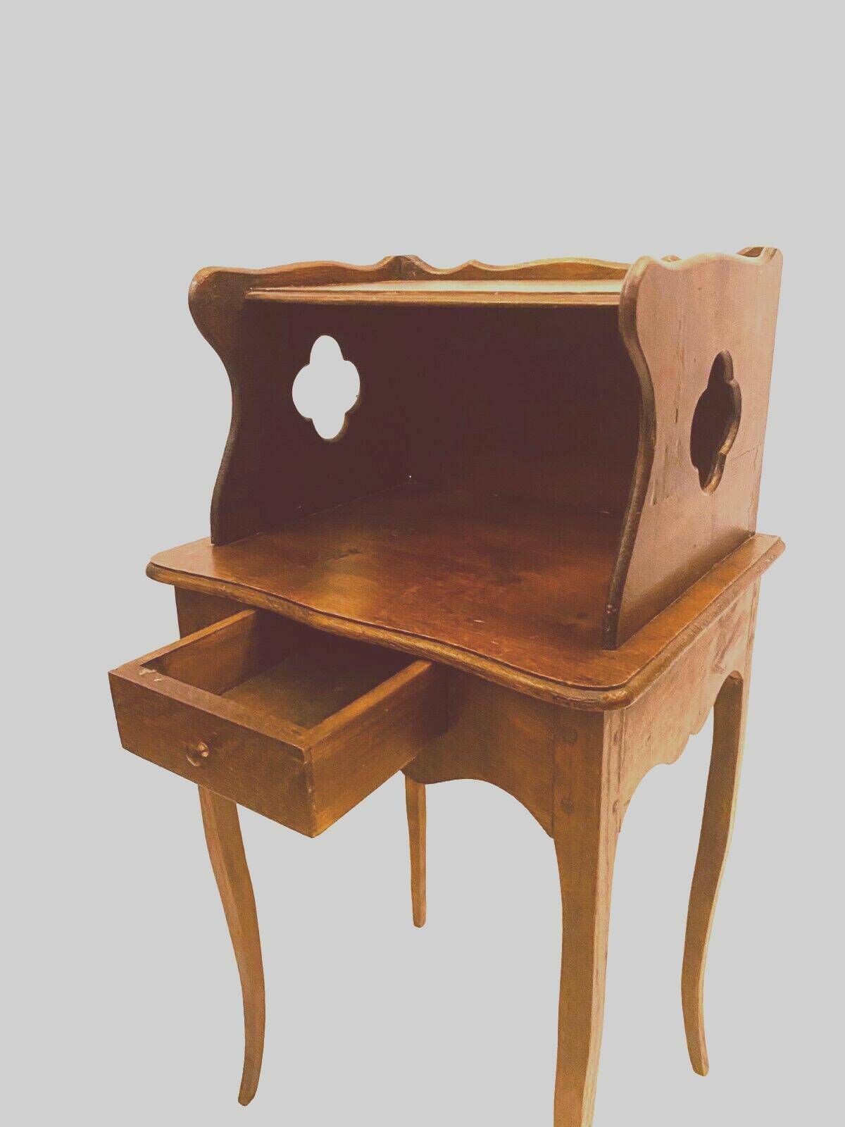 Louis XV Style Bedside Table In Solid Oak 19th Century photo vintage
