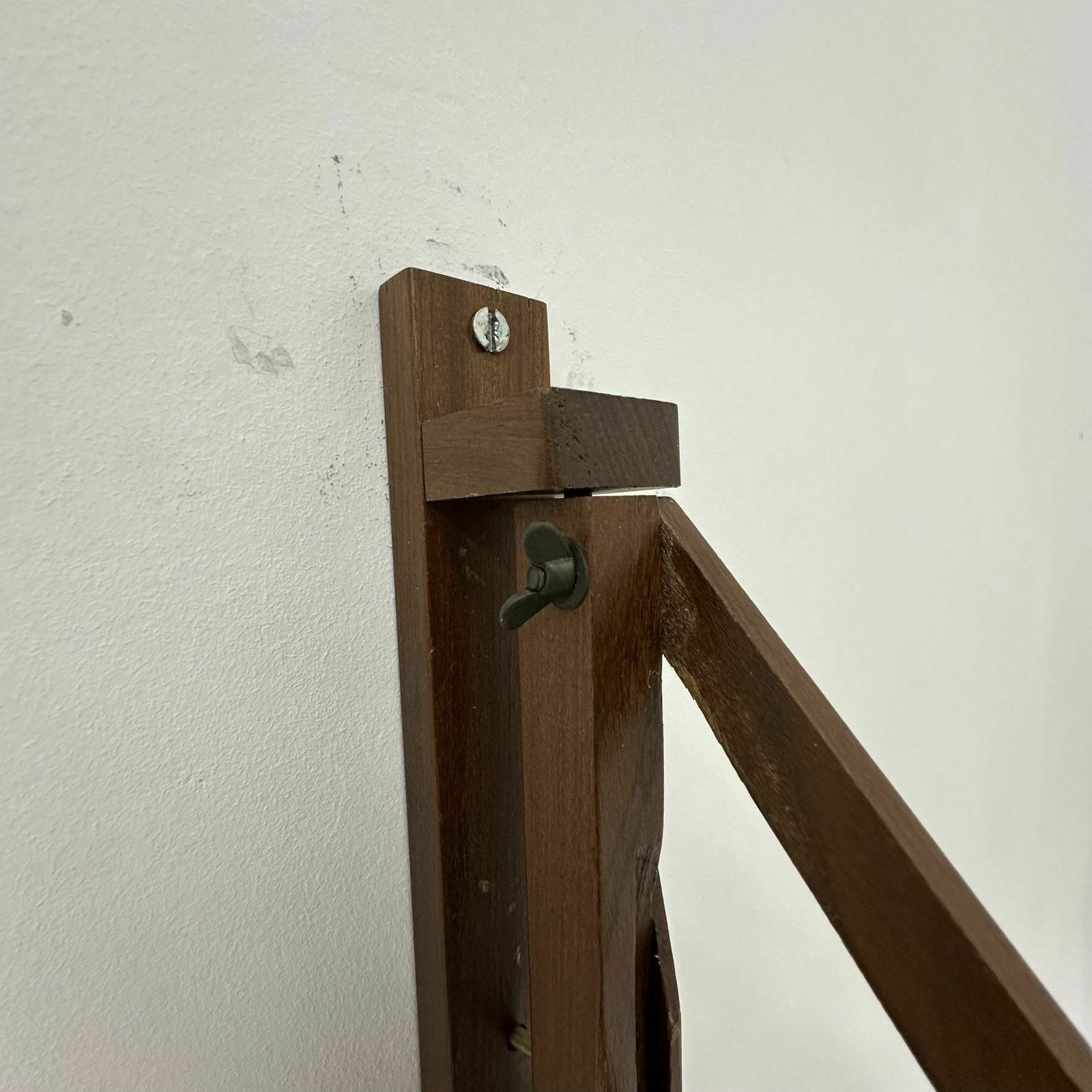 Verlichting Vintage Teakhouten Schaarlamp Voor Aan De Wand, Jaren 1960 photo