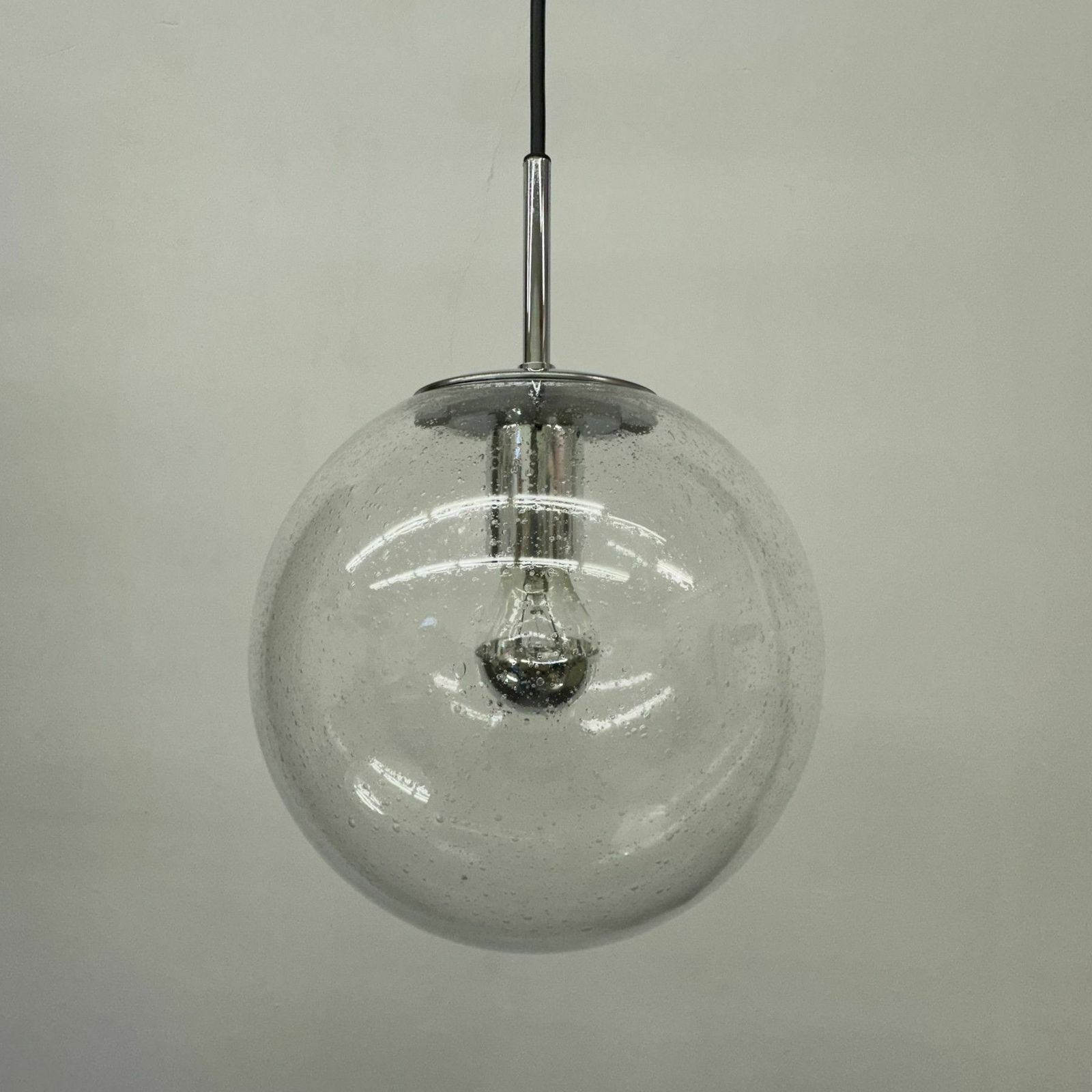photo vintage Glashütte Limburg Hanglamp, Jaren 1970