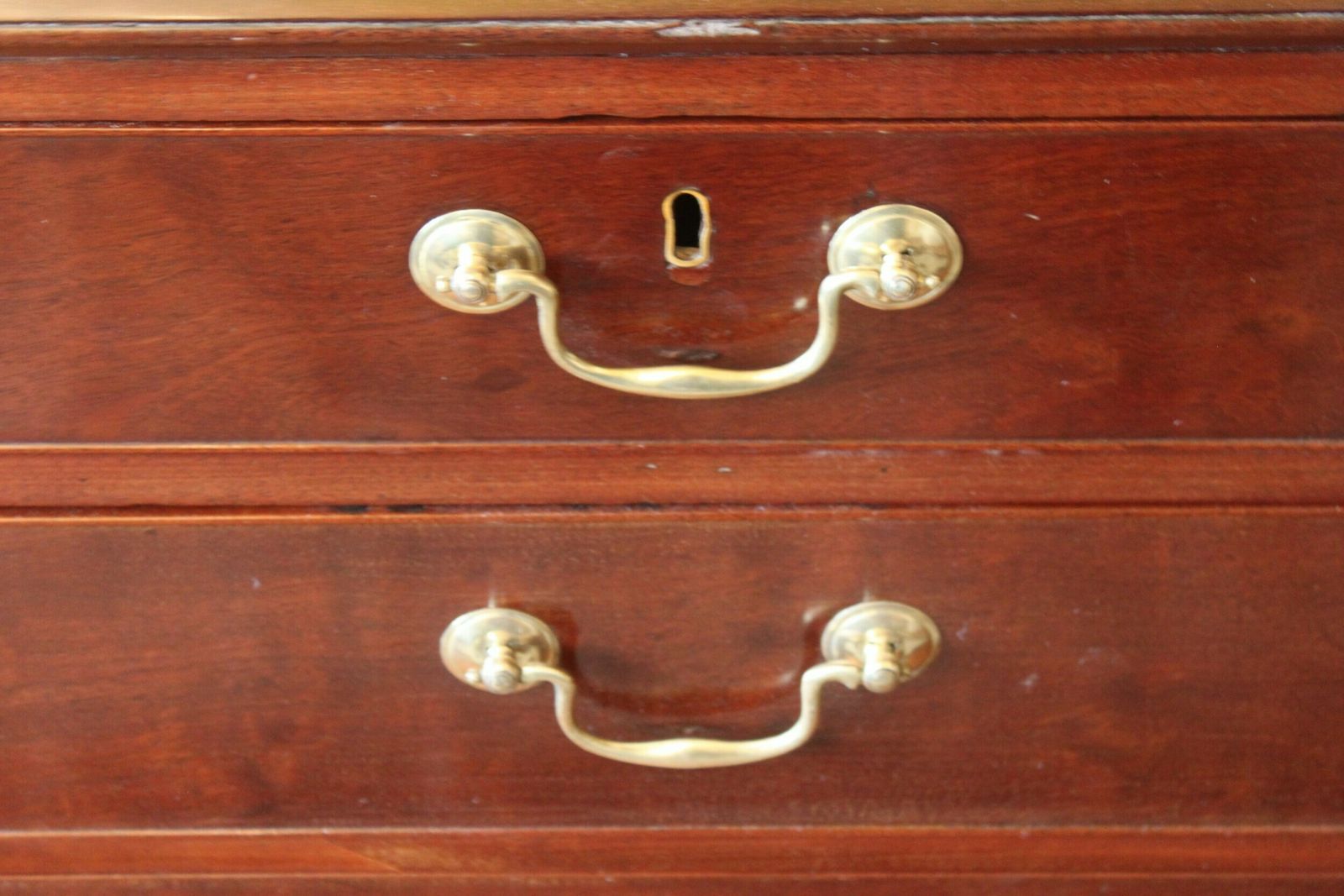 1491.75 A Large George III Mahogany Bureau With Fitted Interior photo
