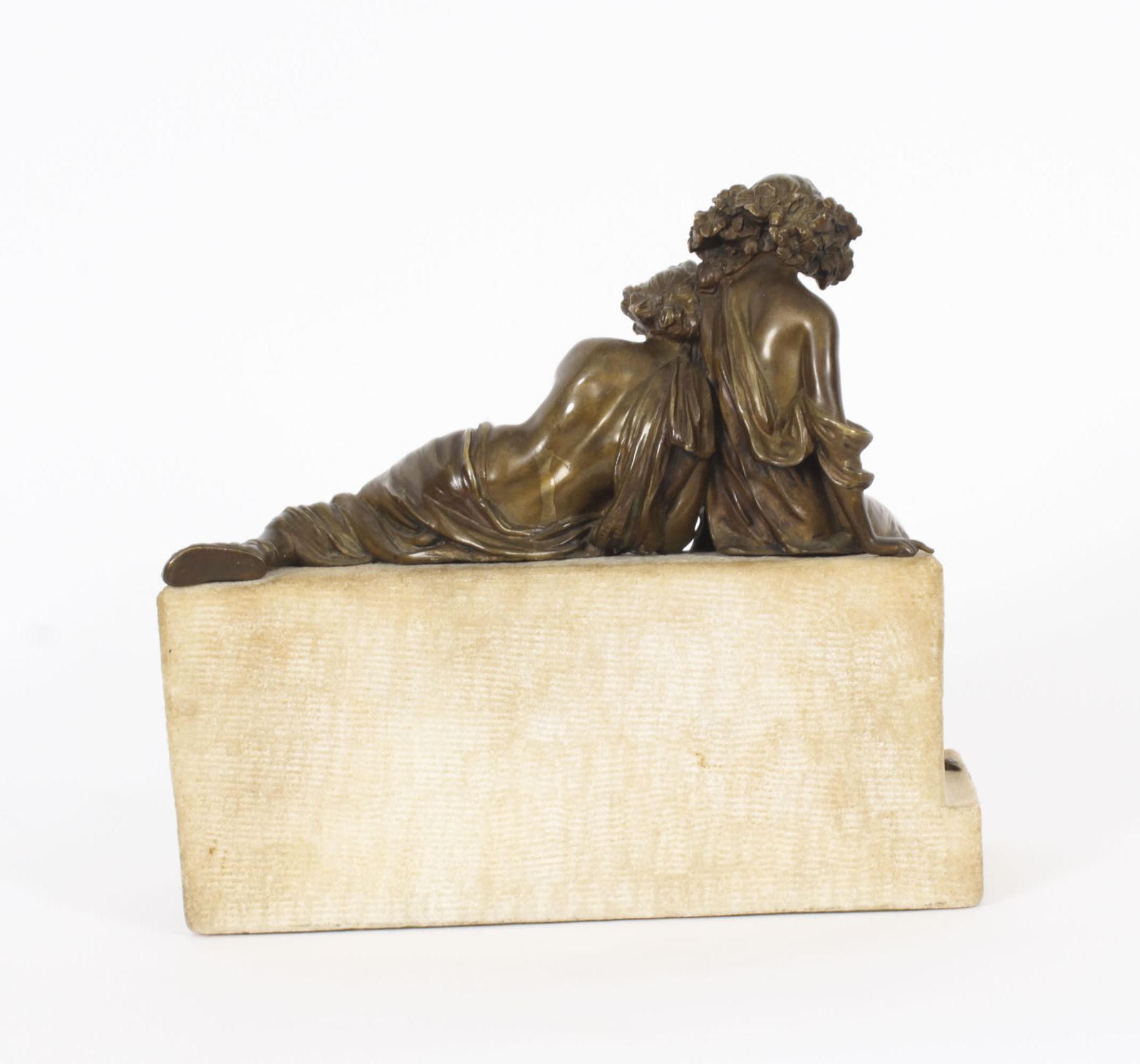 photo for sale Antique Bronze Marble Sculpure By Carl Kauba Circa 1890