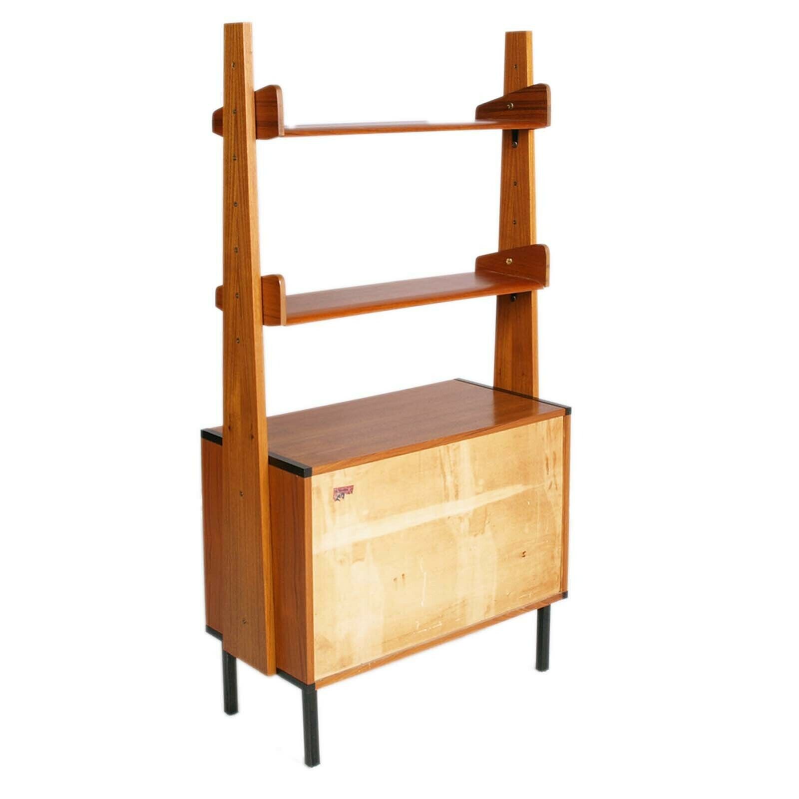 1960s Open Bookcase With Chest Of Drawers By Vittorio Dassi For G. Cecchini & C. photo for sale