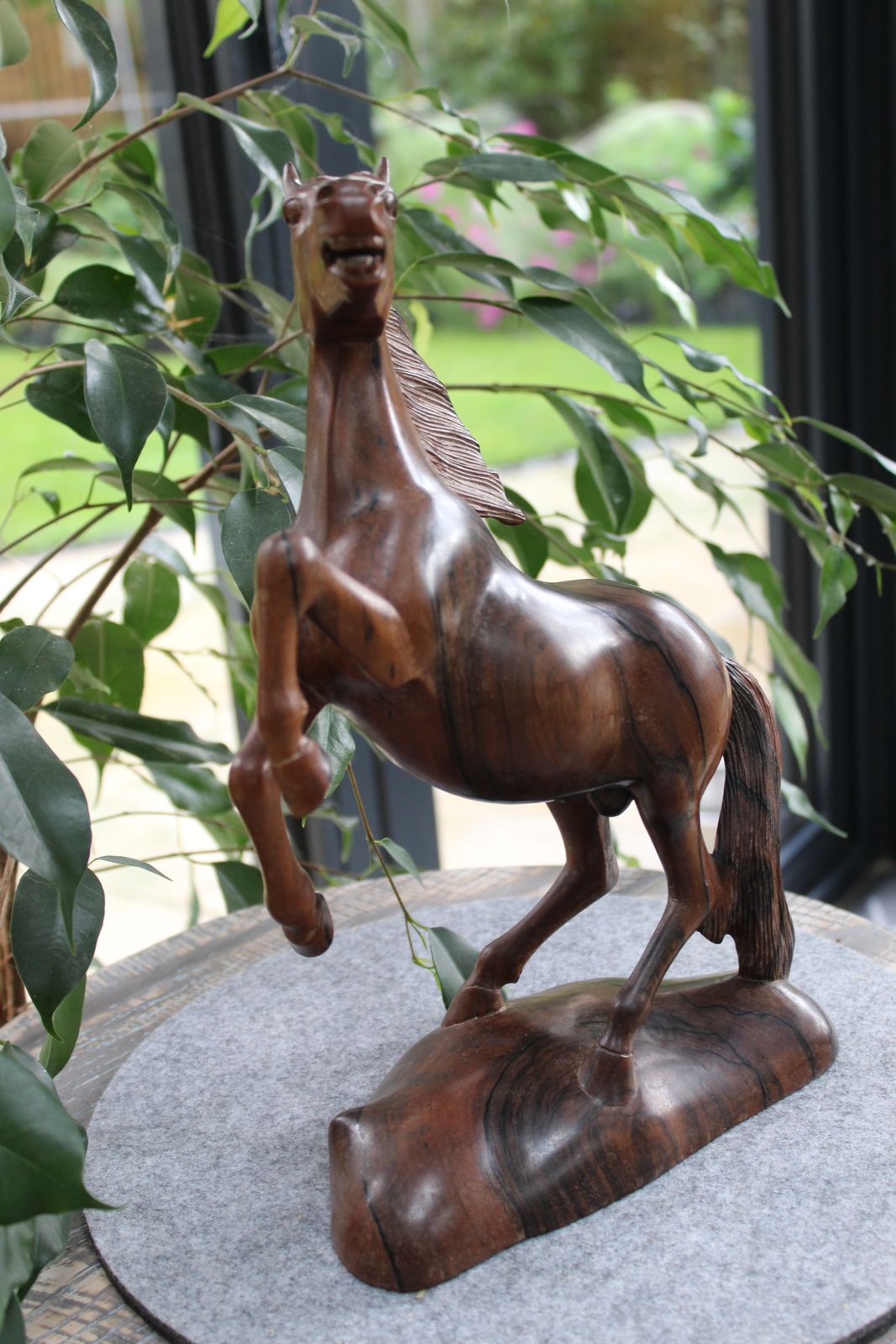 Beautiful Carved Horse, Late 20th Century photo furniture