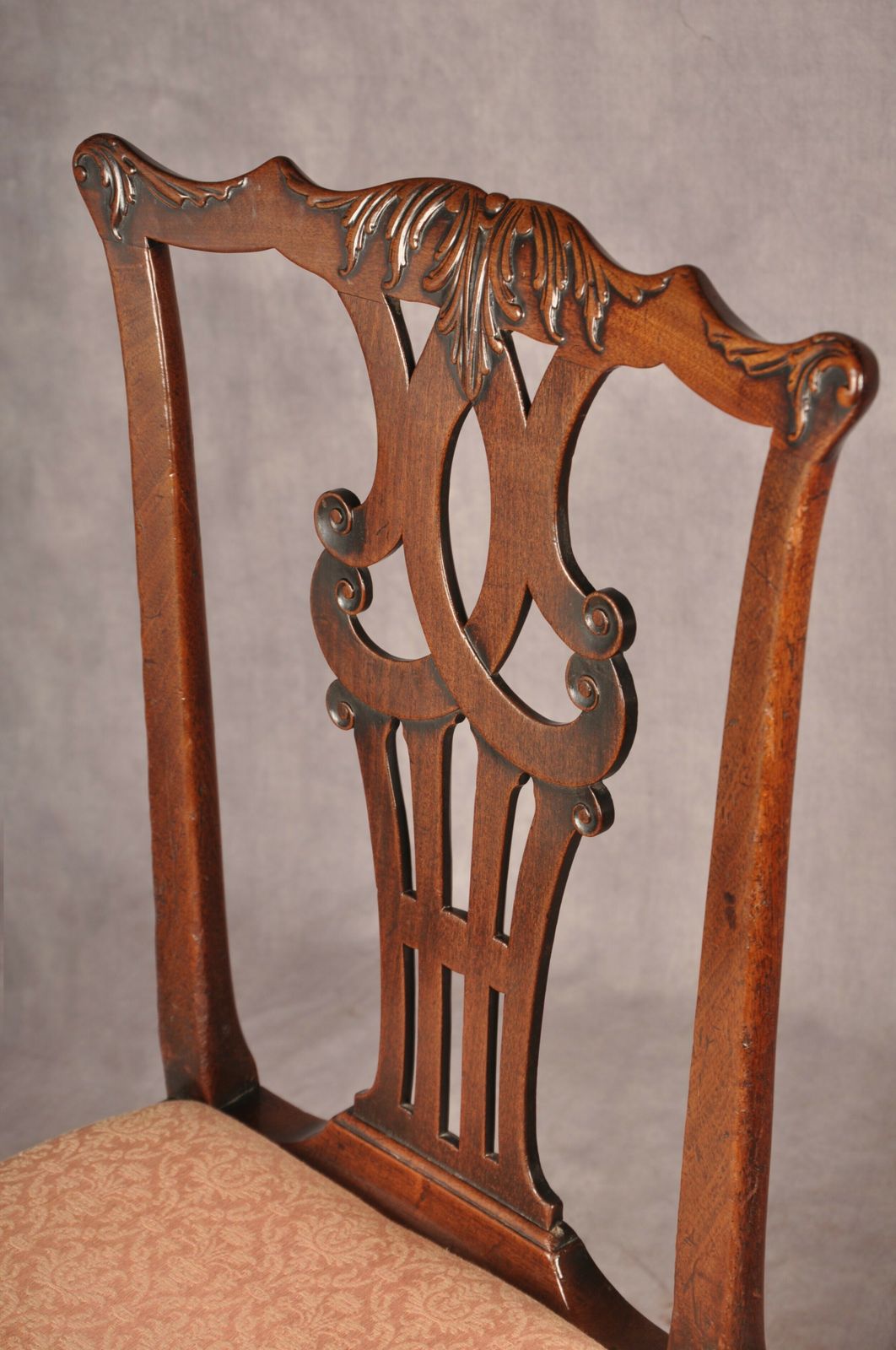 Fine Pair Of 18th Century Mahogany Chippendale Chairs photo furniture