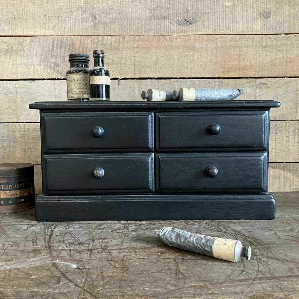 Antique Table Top Pine Drawers