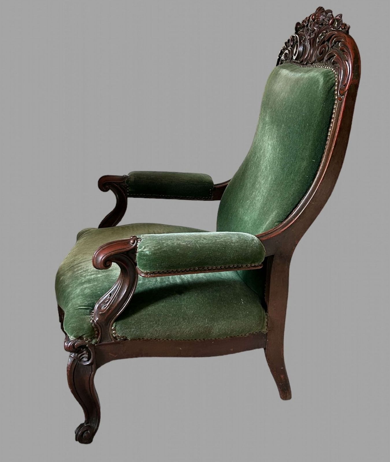 A C19th Fireside Open Armchair photo furniture