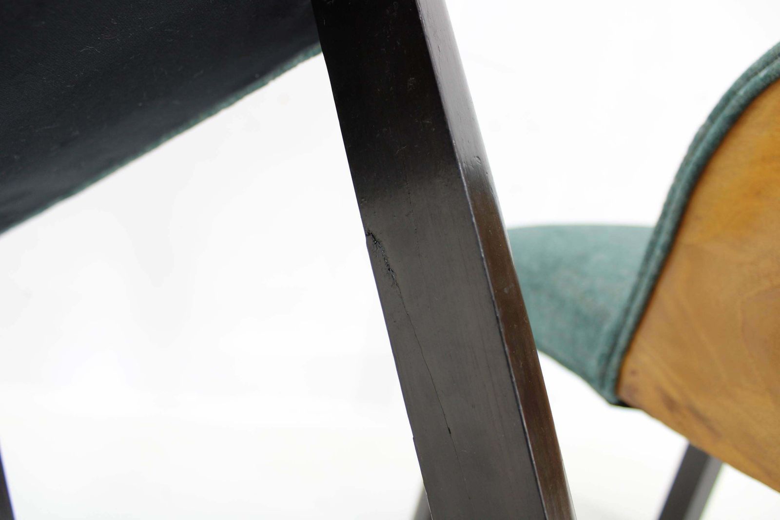 1940s Pair Of Chairs With Stool, Italy photo 965.0
