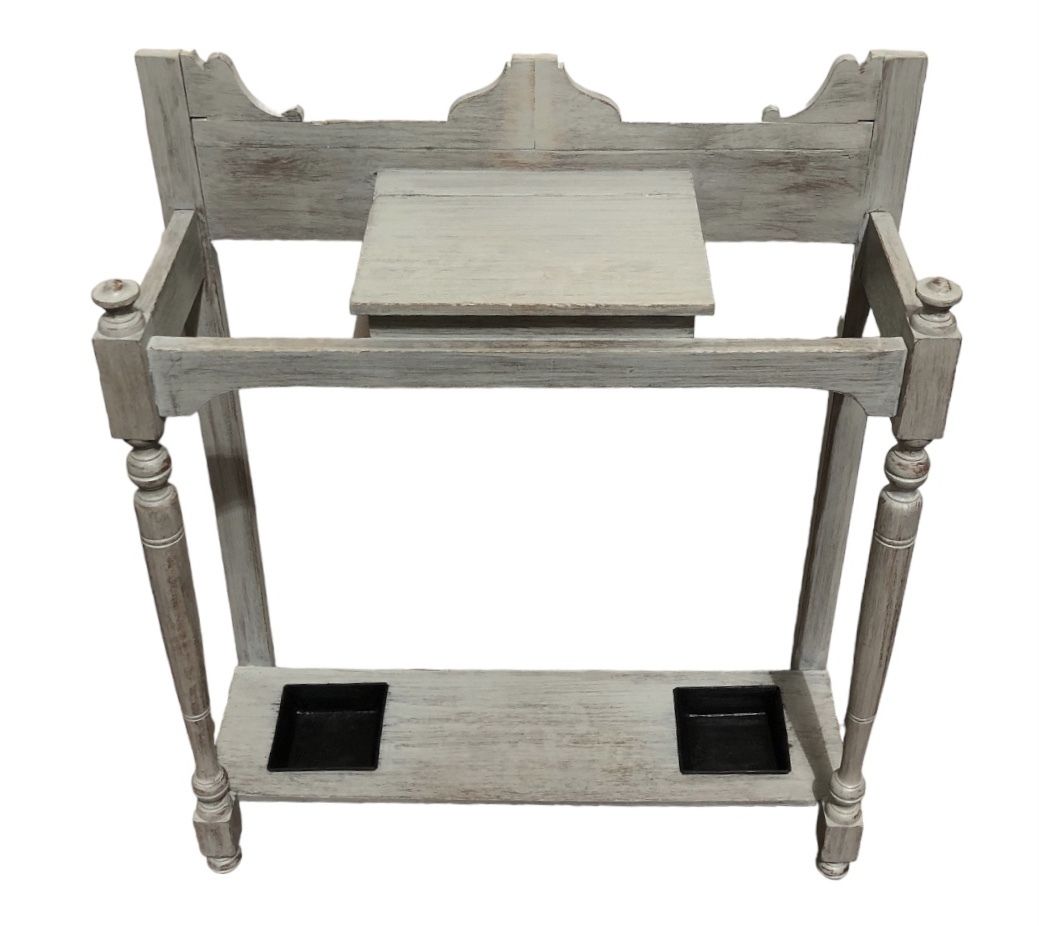 Handsome Vintage Oak Umbrella And Stick Stand / Hall Stand photo Furniture