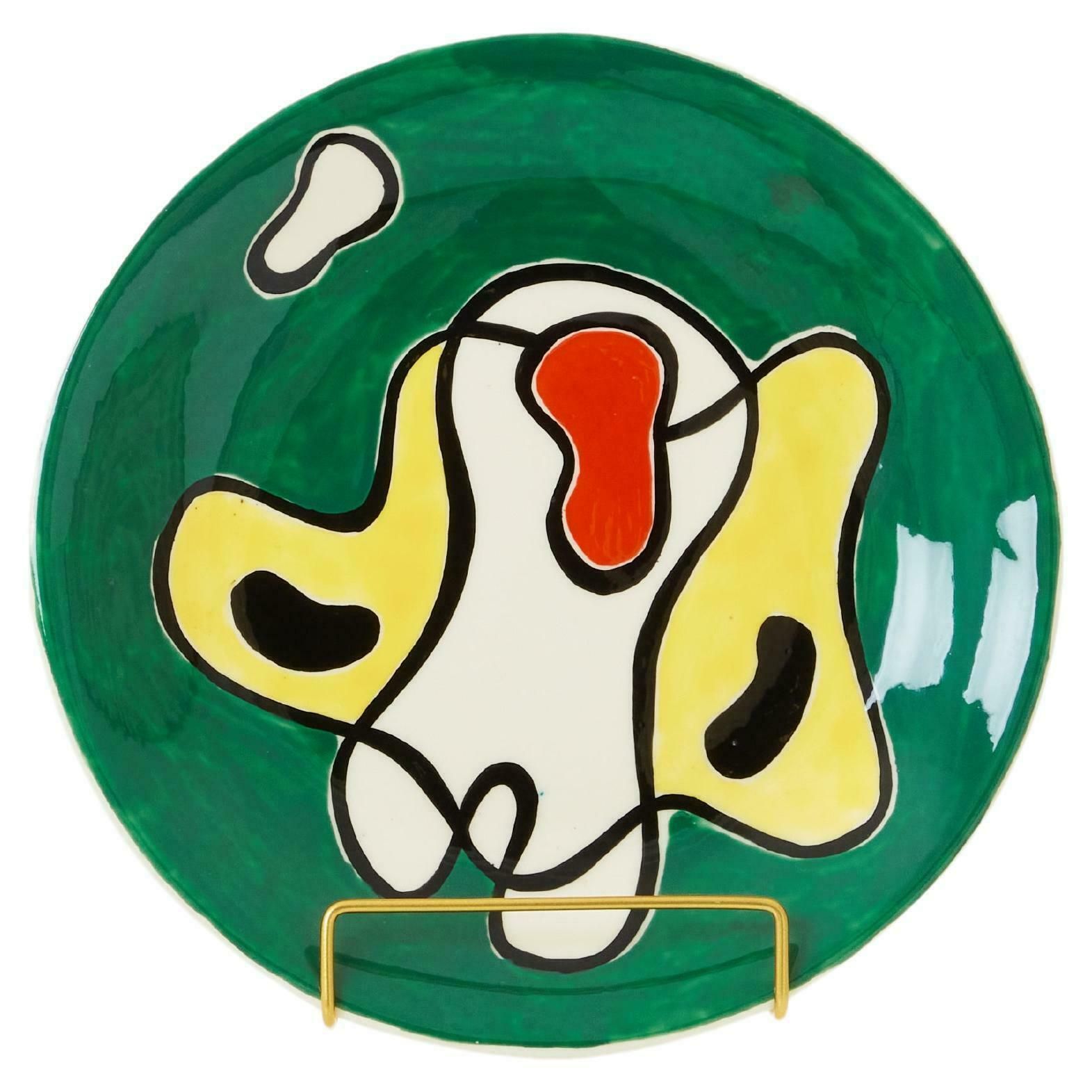 Assiette en céramique émaillée Roland Brice, 1950
