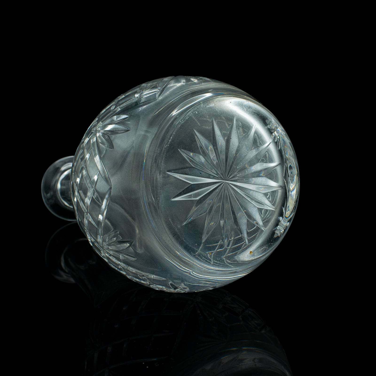 photo buy Tall Vintage Port Decanter, English, Cut Glass, Wine, Spirit Vessel, Mid Century