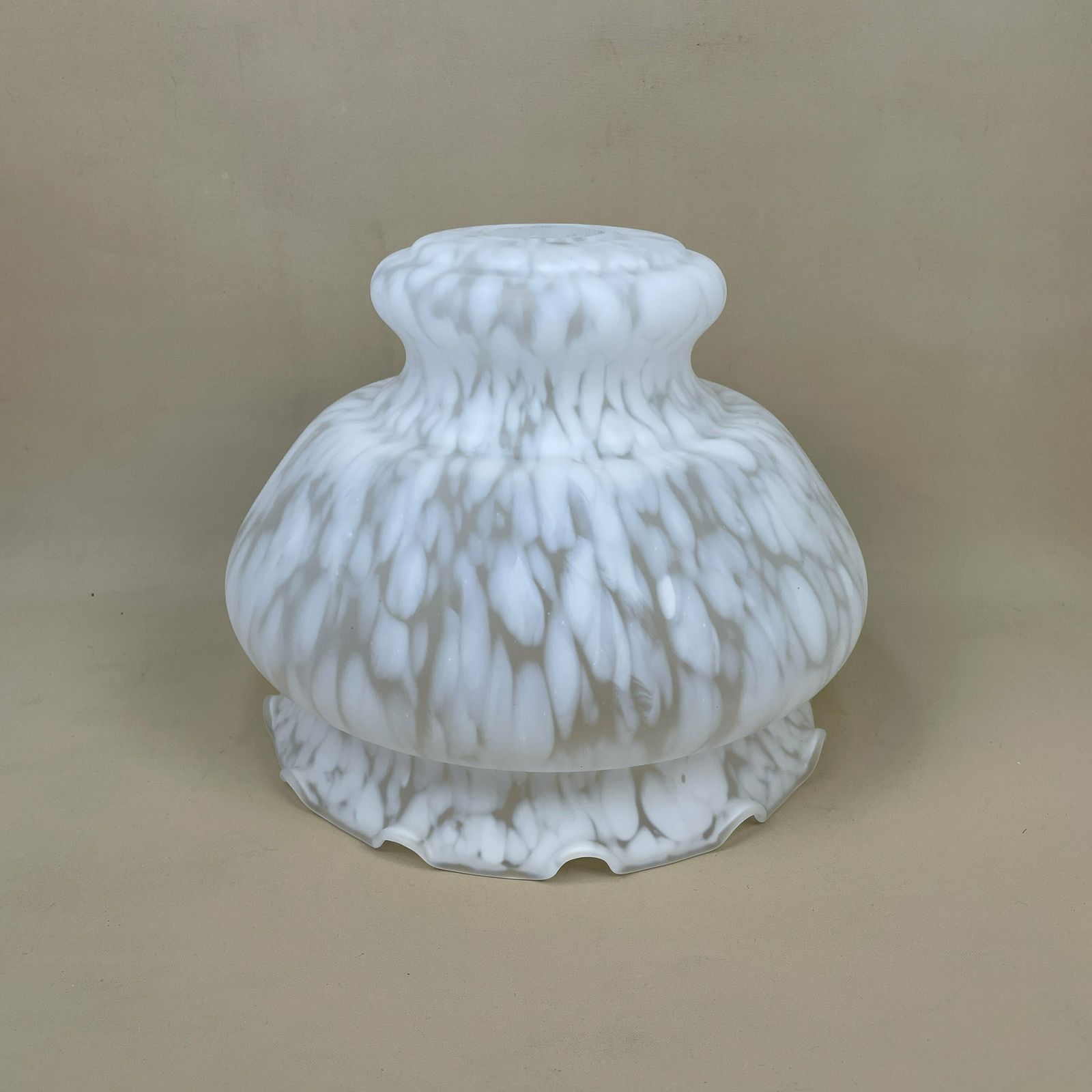 Glass Ceiling Lamp Shade White Speckled Lampshade Stain Glass Tiffany Style Lightshade Light Patterned Frosted Milky Pendant Art Deco photo Lighting
