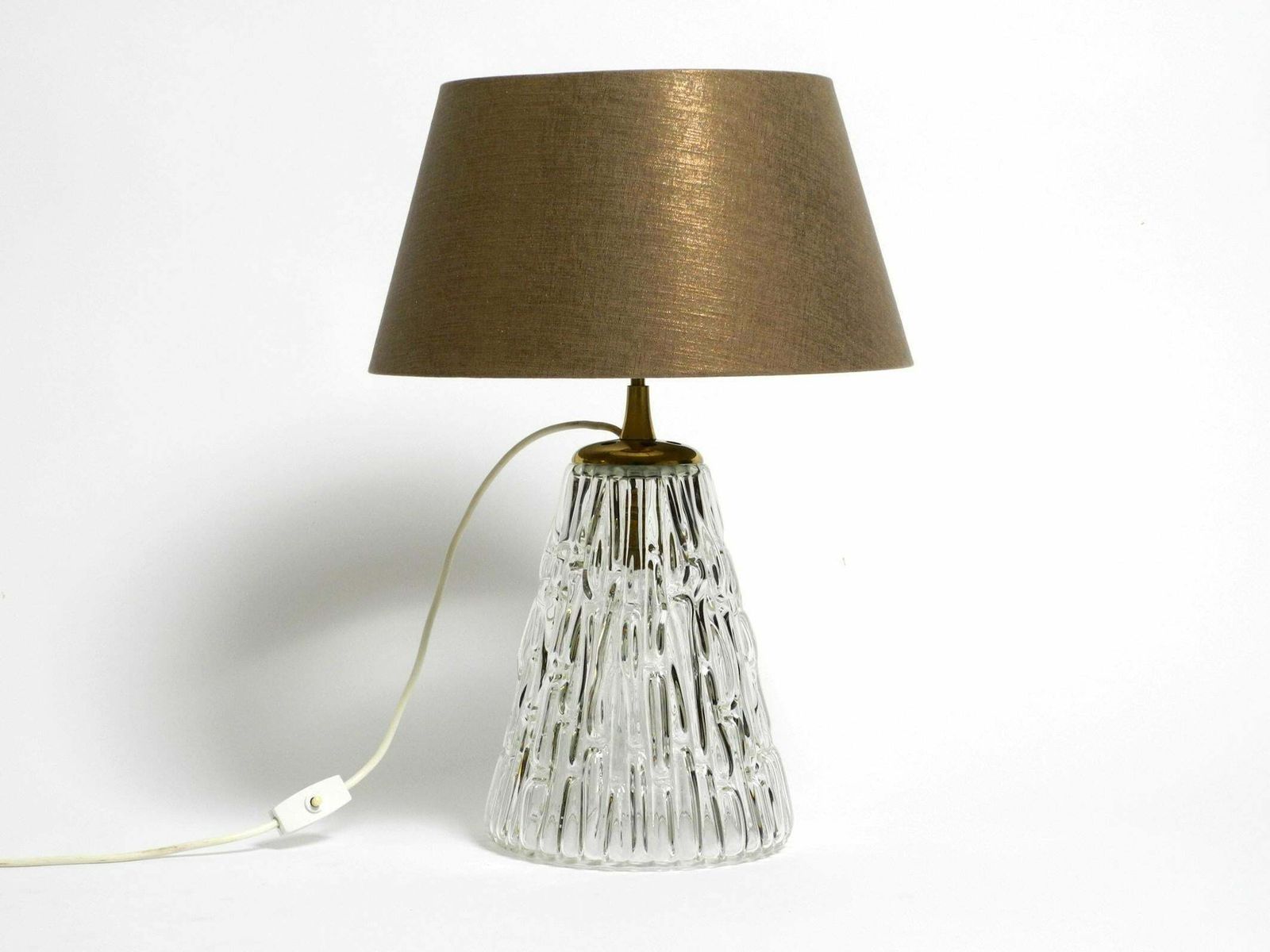 Heavy Large Mid Century Modern Glass Table Lamp By Rupert Nikoll Vienna Height photo furniture