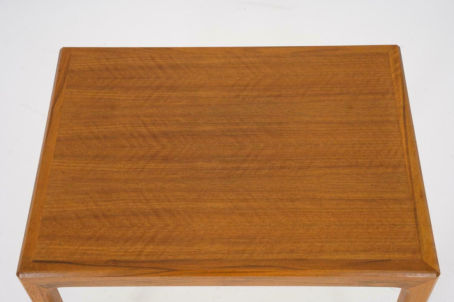 Pair Of Swedish Midcentury Side Tables In Walnut By Bertil Fridhagen photo vinterior