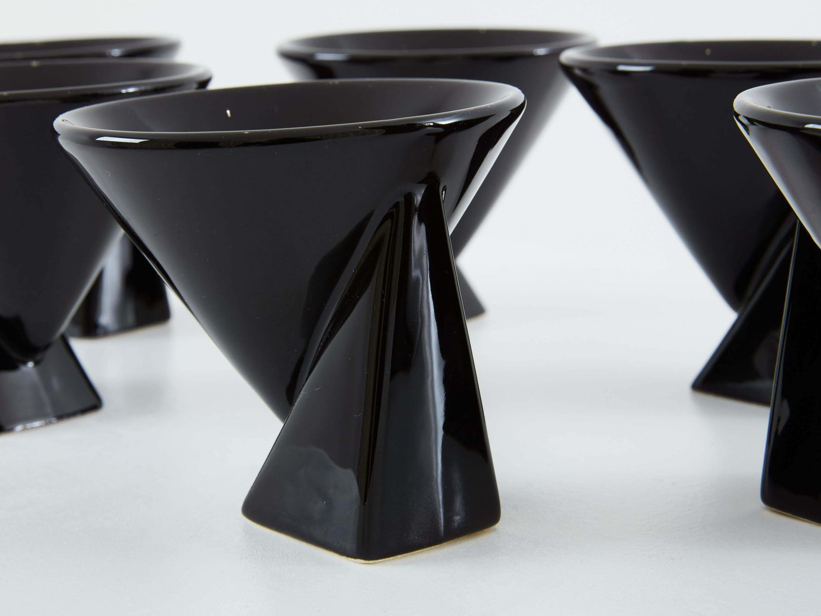 photo for sale Pierre Casenove For Studio Salins Glazed Ceramic Coffee Set 1980s