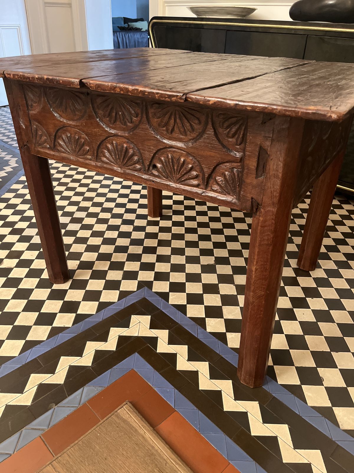 South American Vintage Wood Table