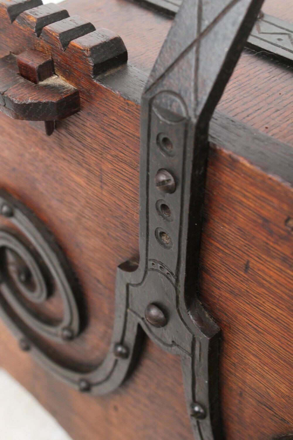 photo furniture Victorian Gothic Revival Coal Scuttle Attributed To Christopher Dresser