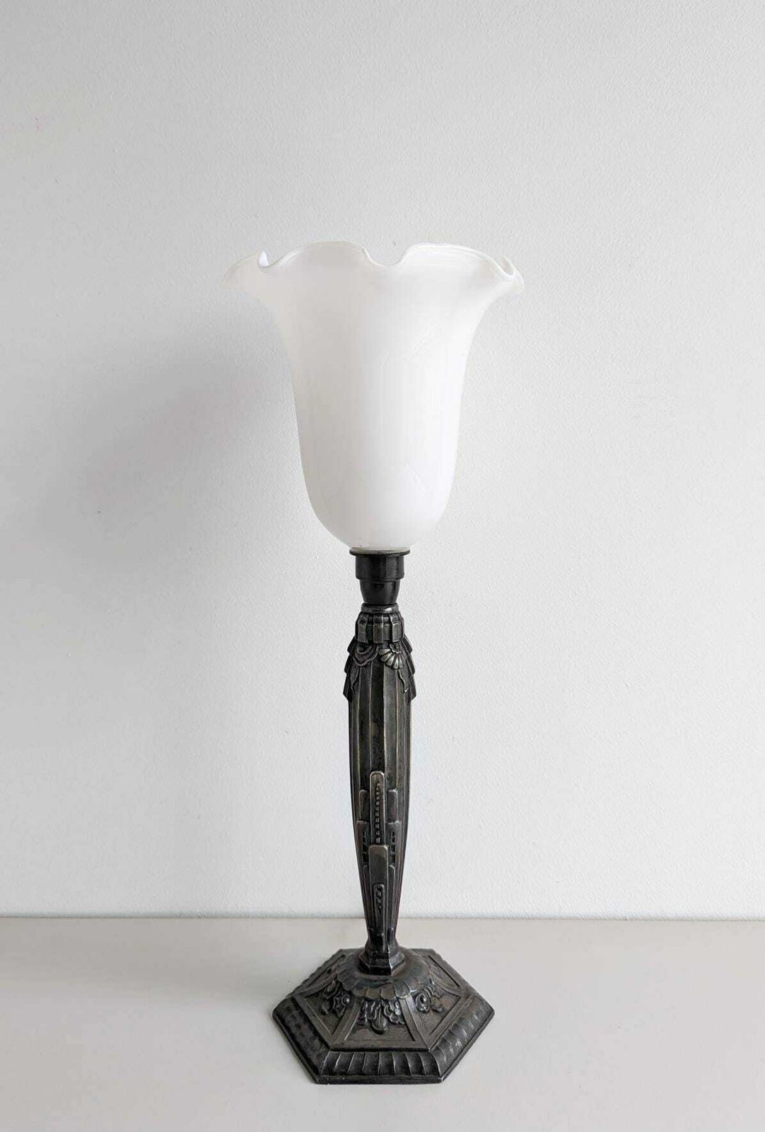 Art Deco Vintage Table Lamp, Made In France, 1930's photo vinterior
