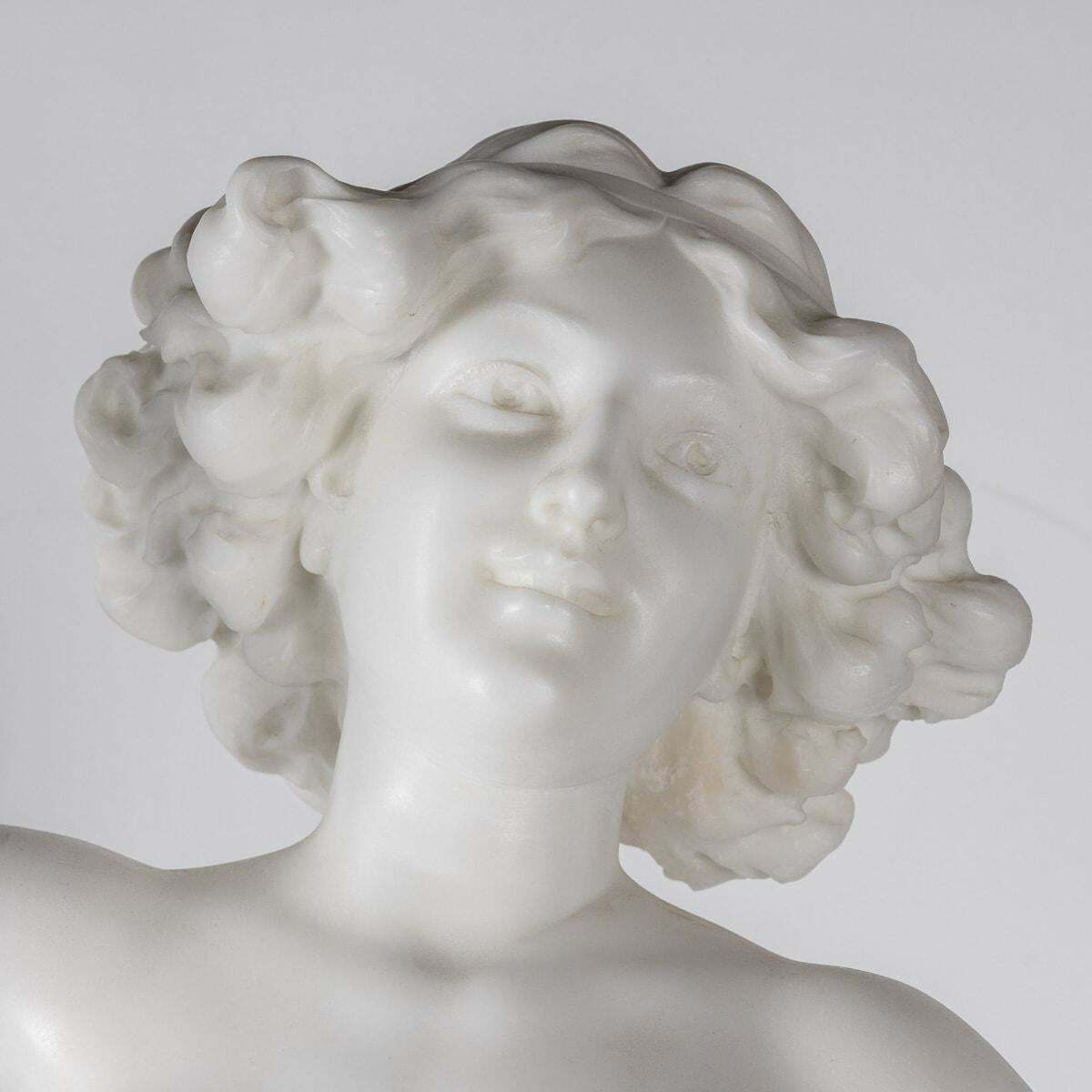 photo buy 19th Century Italian Marble Figure Of A Nude, Adolfo Cipriani (1880 1930)